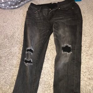 BKE distressed black jeans